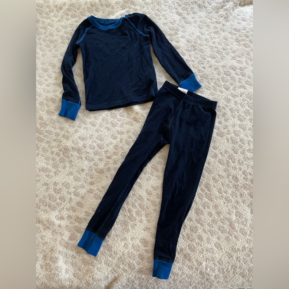Kids merino wool blend base layer